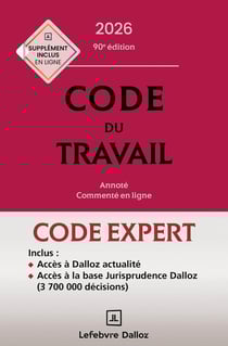 Code Dalloz expert travail (édition 2026)
