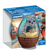 PLAYMOBIL® - Oeuf 2 en 1 : l'Île aux Pirates - 72100
