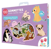 100 gommettes - Les bébés animaux