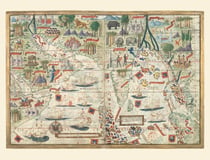 Carte - Atlas Miller : Océan Indien Nord avec l'Arabie et l'Inde