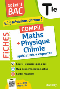 Spécial bac : Compil de Fiches Maths - Physique-Chimie : Terminale - Tout le programme des 2 spécialités en 121 fiches visuelles (édition 2026)