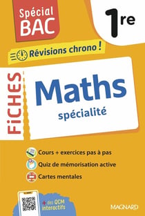 Spécial bac : Fiches Maths : 1re - Tout le programme en 53 fiches, mémos, schémas-bilans, exercices et QCM (édition 2026)