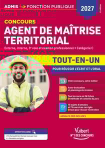 Concours Agent de maîtrise territorial 2027 - Tout-en-un : Externe, interne, 3e concours, examen professionnel - Catégorie C
