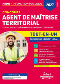 Concours Agent de maîtrise territorial 2027 - Tout-en-un : Externe, interne, 3e concours, examen professionnel -  Catégorie C (édition 2027)