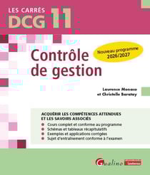 DCG 11 - Contrôle de gestion : À jour du nouveau référentiel d'août 2025 entrant en vigueur à la rentrée de 2026 (13e édition)