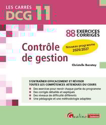 DCG 11 - Exercices corrigés - Contrôle de gestion : 88 exercices corrigés - Nouveau programme 2026/2027 (10e édition)