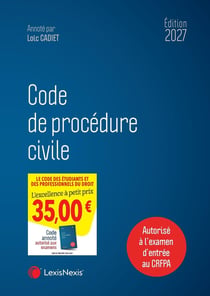Code de procédure civile (édition 2027)