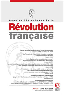 Annales historiques de la révolution française n.424 : Varia