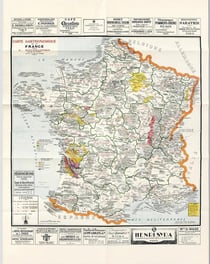 Carte : Carte gastronomique de la France