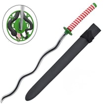 Katana décoratif en bois inspiré d'Obanai Iguro - Demon Slayer