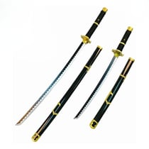 Katana décoratif en bambou inspiré du Yubashiri de Roronoa Zoro - One Piece