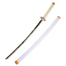 Katana décoratif en bambou inspiré de Zenitsu Agatsuma - Demon Slayer
