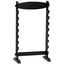 Support en bois noir mat 8 places