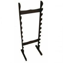 Support en bois noir mat 10 places