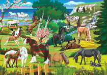Puzzle 48 pièces - les chevaux