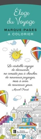 Marque-pages à colorier : Éloge du voyage