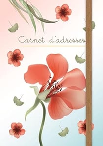 Carnet d'adresses - transparent flowers