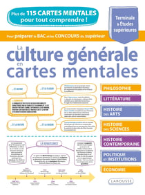 La culture générale en cartes mentales - Terminale & Études supérieures - Plus de 115 cartes mentales pour tout comprendre !