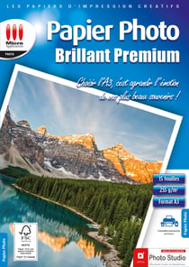 Papier Photo Brillant - 15 feuilles - blanc - A3 -255g/m²