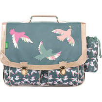 Cartable Tann's - Vert - Les Fantaisies Noémie - 2 compartiments