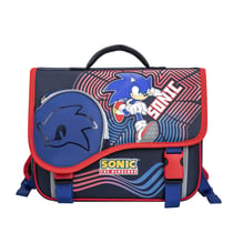 Cartable La Plume Dorée - Sonic - 2 compartiments