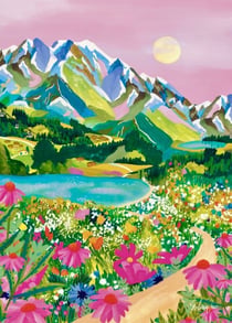 Puzzle 500 Pièces Pieces & Peace - Lever de Soleil sur les Alpes