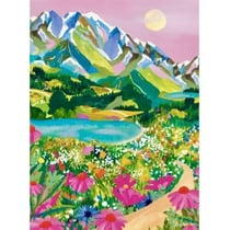 Puzzle 96 pièces - Lever de soleil sur les alpes - Pieces & Peace