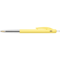Stylo bille BIC - Pastel jaune - Bleu - Pointe moyenne