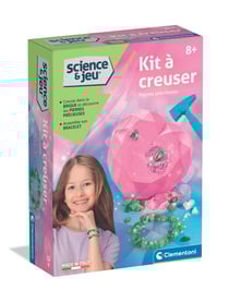 Kit à creuser Clementoni - Pierres précieuses