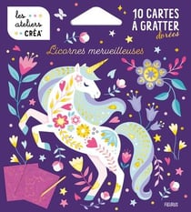 10 cartes à gratter - Licornes merveilleuses