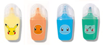 Lot de 4 surligneurs Pokémon 