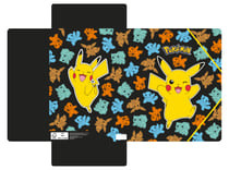 Chemise 24 x 32 cm La Plume dorée - 3 rabats - Pokémon