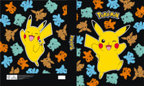Classeur 32 x 26 cm carton La Plume Dorée - Dos 40 mm - Pokémon