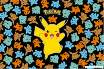 Sous-main La plume dorée - Pokémon