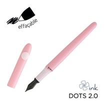 Stylo plume Ink - Plumink Metal Dots 2.0 - Pointe moyenne - Modèles aléatoires - Vendu à l'unité
