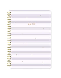 Agenda scolaire semainier 2026/2027 Lett's - Lilas - A5 - Stripes