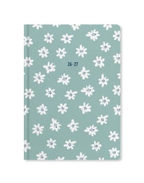 Agenda scolaire semainier 2026/2027 Lett's - Menthe - A5 - Daisies