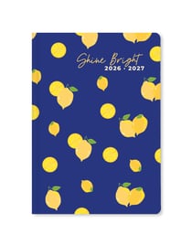 Agenda scolaire semainier 2026/2027 Lett's - Citron - A5 - Shine Bright