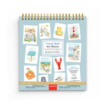 Carnet de voyage La Petite Epicerie - Air Marin - 20 cartes postales à peindre - Papier aquarelle - 350 g/m²