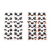 Lot de 28 autocollants Tim & Puce Factory - Visages kawaii junk food