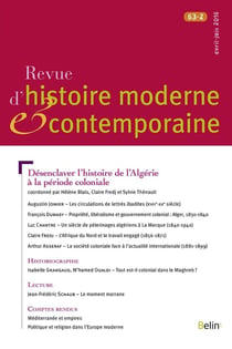 Revue d'Histoire Moderne et Contemporaine n.63 : avril-juin 2016 Tome 2