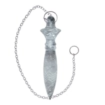 Pendule égyptien Thot gravé - Cristal de roche