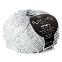 Pelote de fil à tricoter - Plassard - Numia - Argent 19