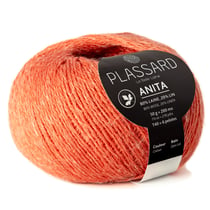Pelote de fil à tricoter - Plassard - Anita - Vermillon 60
