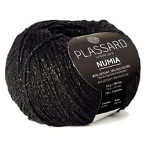 Pelote de fil à tricoter - Plassard - Numia - Noir 99