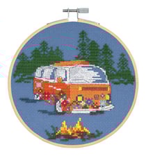 Kit point de croix D.M.C - Le van orange