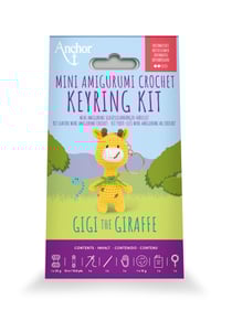 Kit crochet amigurumi Anchor - Mini porte-clés Gigi la girafe