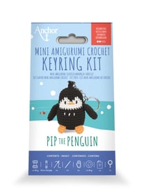 Kit crochet amigurumi Anchor - Mini porte-clés Pip le pingouin