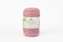 Pelote de fil à tricoter 100% coton - DMC - Eco Vita 12 - Rose 042