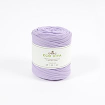Pelote de fil à tricoter 100 % coton - DMC - Eco Vita T-shirt - Lilac